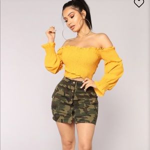 Fashion Nova Camo Skirt